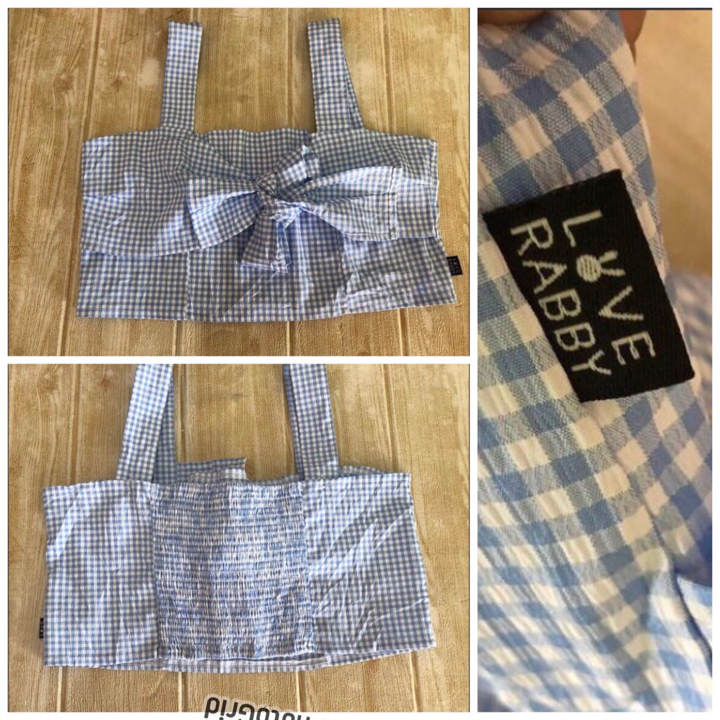 atasan crop/ outer love rabby remaja