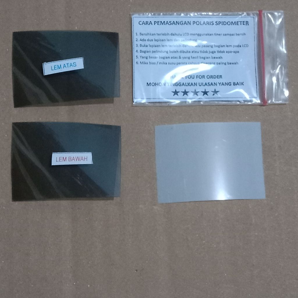 polaris polarizer polariser LCD speedometer honda CB150R old set atas bawah