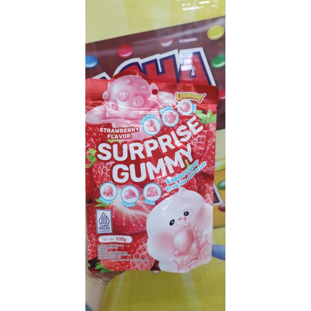 permen jelly Gummy Surprise rasa Strawberry