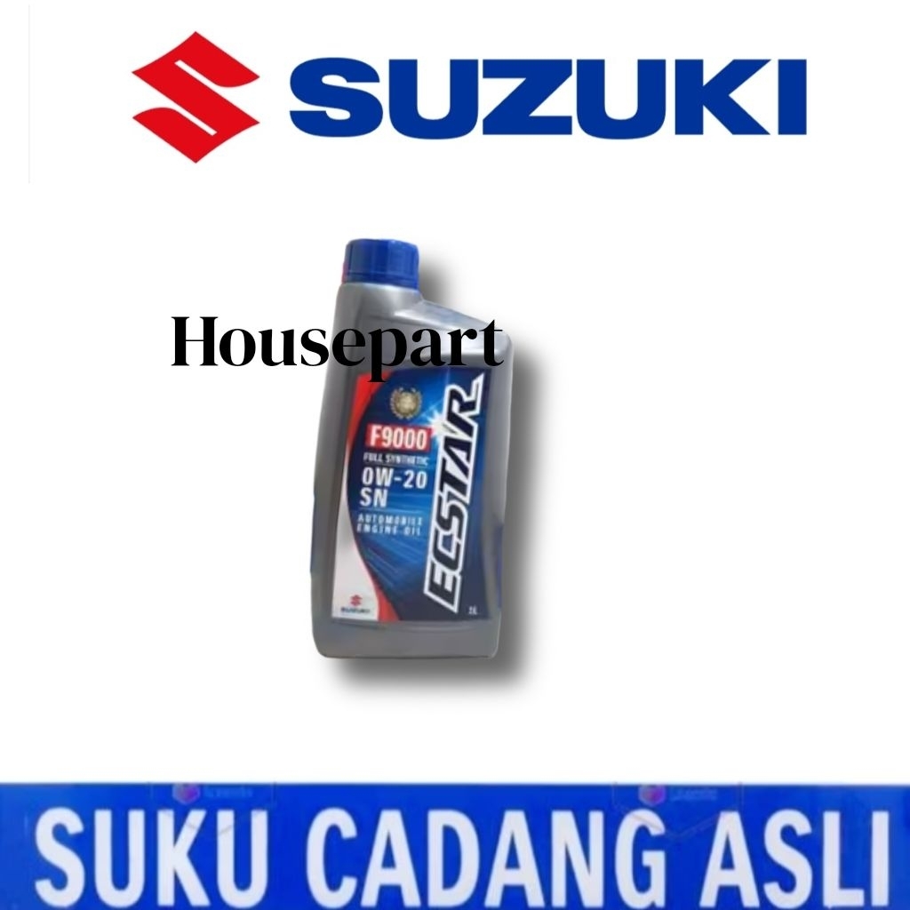 Oli Mesin Suzuki ECSTAR SGO F9000 0W-20 SN Full Synthetic Sintetis 1 Liter Pelumas Oli Mesin Mobil 9