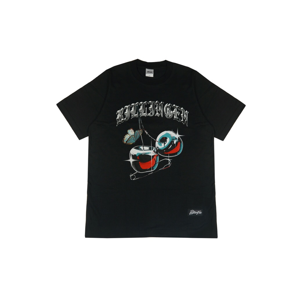 RILLINGEN - reguler tshirt BEAM [Black] kaos distro pria keren original