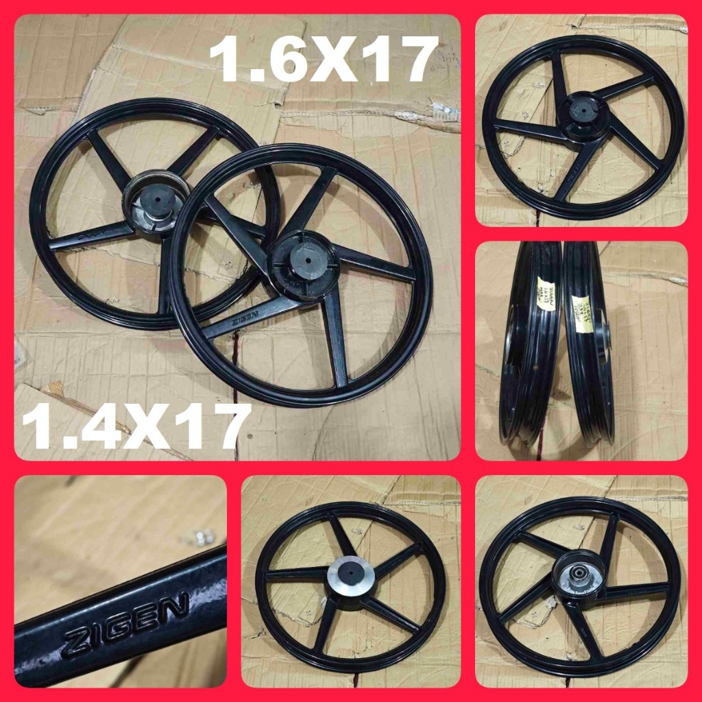 PELEK RACING TIDAK TAHU UNTUK MOTOR APA ZIGEN V-ROSSI 1.4X17 1.6X17 1.4 1.6 RING 17 aluminium sni ra