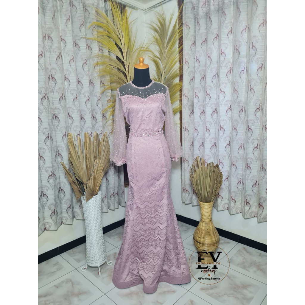 Gaun Pengantin Gaun Pesta Pink