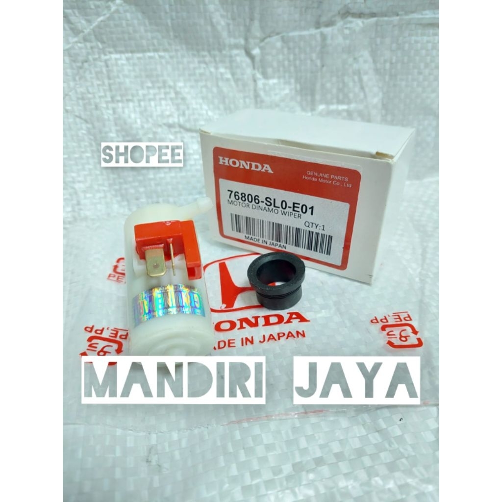 Washer Pump Dinamo Motor Tabung Wiper Air Honda Crv Gen2 Ori