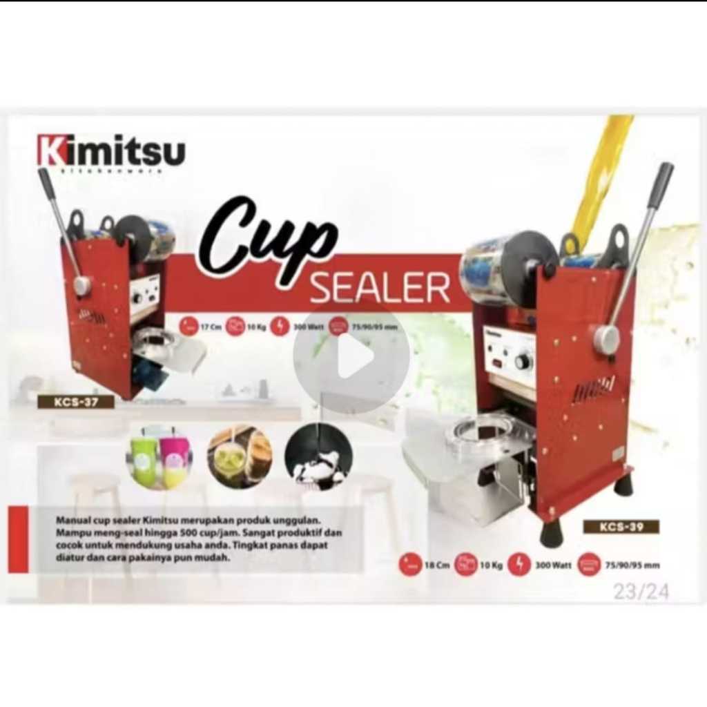 Cup Sealer Kimitsu - Mesin Pres Gelas 22oz Max