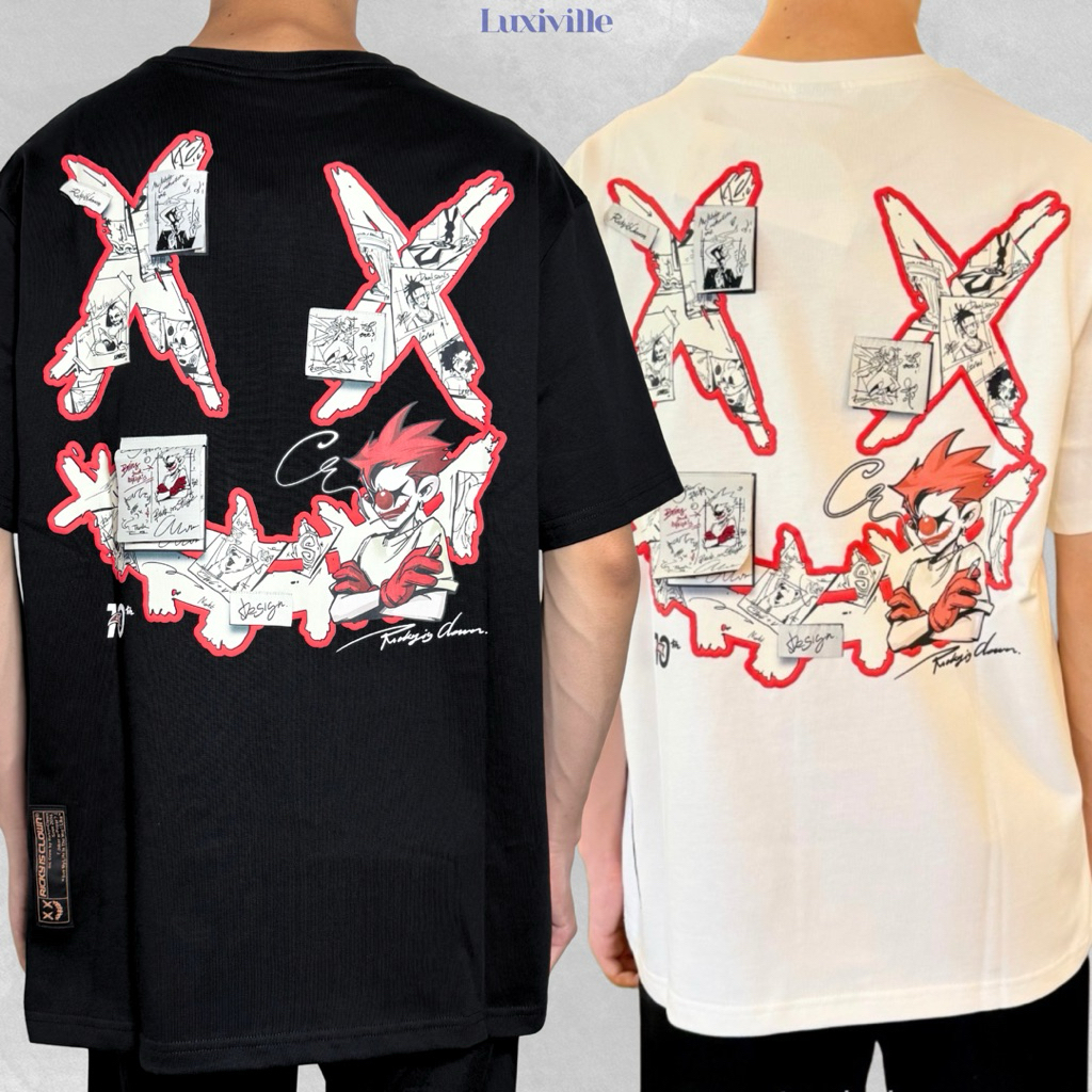 RIC Ricky Is Clown Tricky Clown Smiley Comic Tee Original / Baju Kaos RickyIsClown Authentic