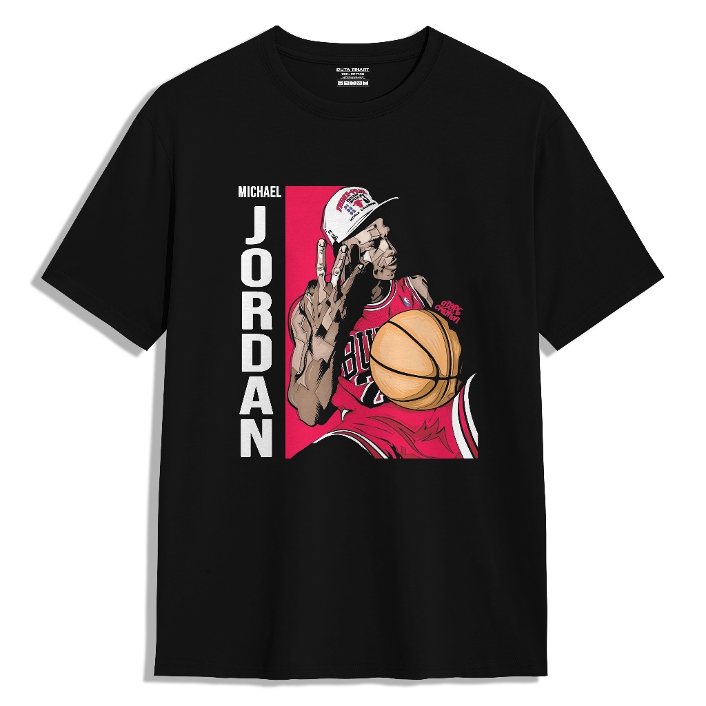 TRIART Kaos Olahraga Michael Jordan - Kaos Pria Kain Katun Premium Cotton Combed 24s