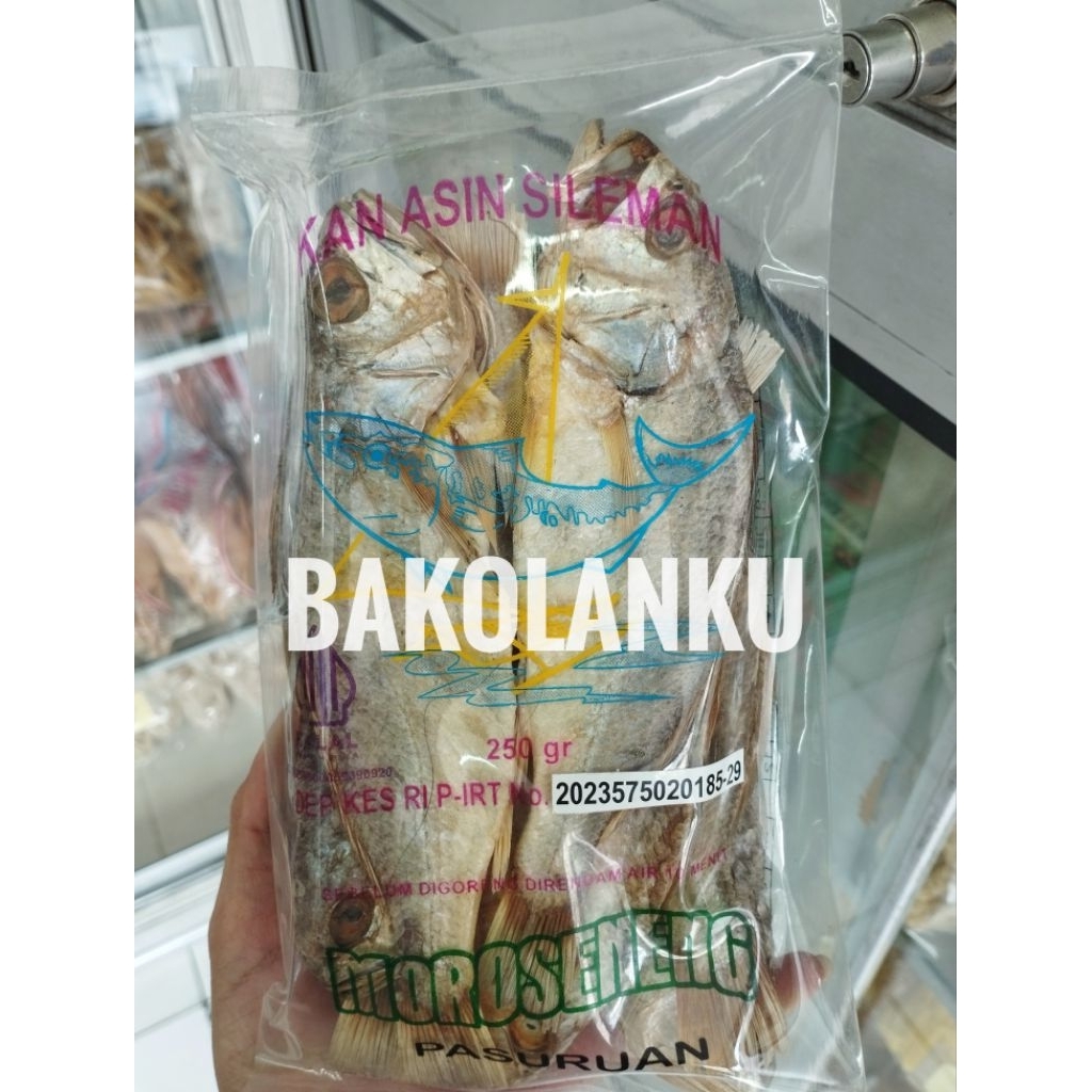 IKAN ASIN SILEMAN BESAR MOROSENENG ASLI PASURUAN 250 GRAM