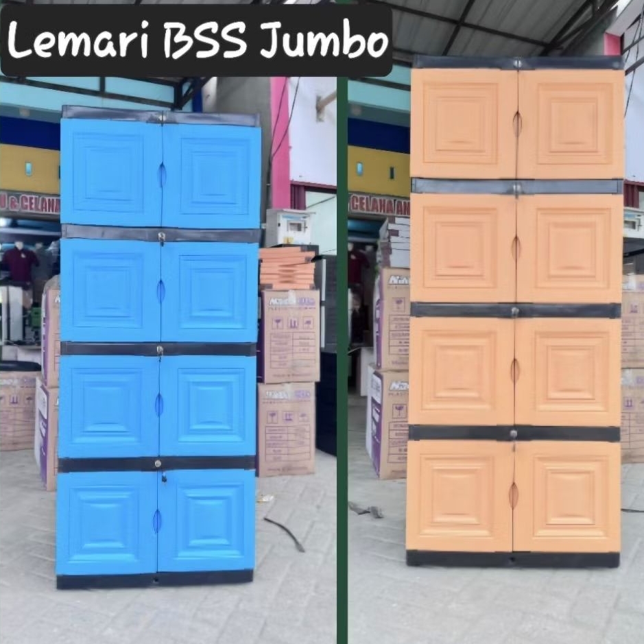LEMARI PLASTIK JUMBO SUSUN 4 LEMARI PLASTIK JUMBO BSS