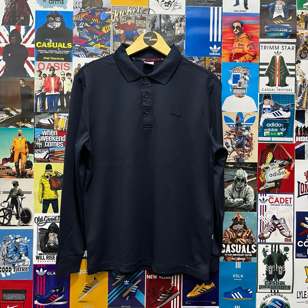 Long Sleeve / Polo Shirt / Rugby Shirt / Vintage / Second / FILA