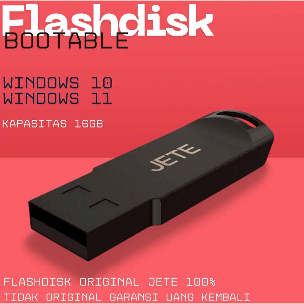 Flashdisk install ulang windows 10 & 11