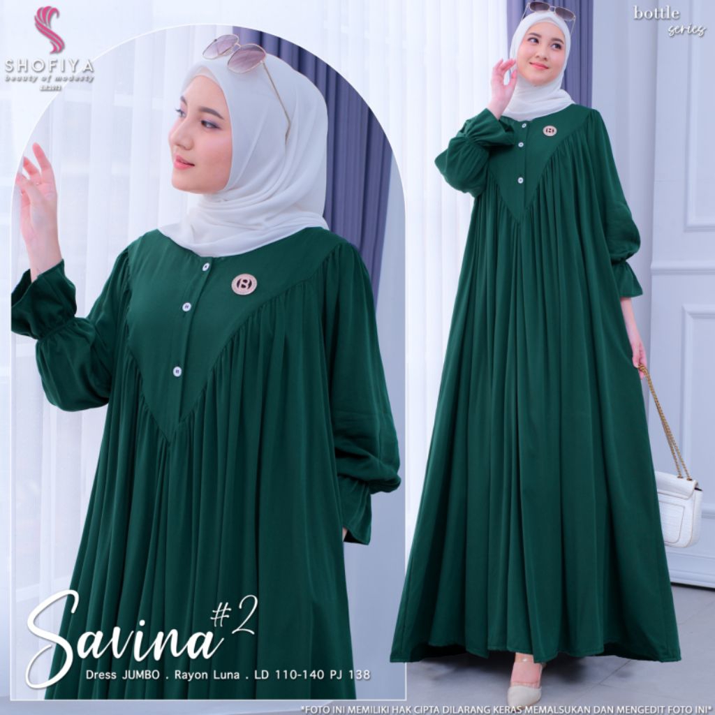 Savina Dress Jumbo By Shofiya Ld 120