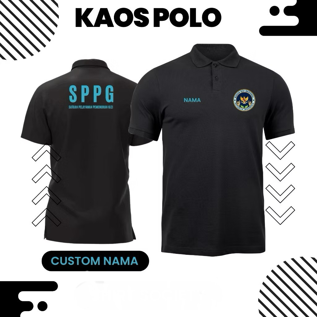 POLOSHIRT SPPG/KAOS KERAH BGN/KAOS SPPG/POLO BGN/KAOS LENGAN PENDEK / BAJU MBG