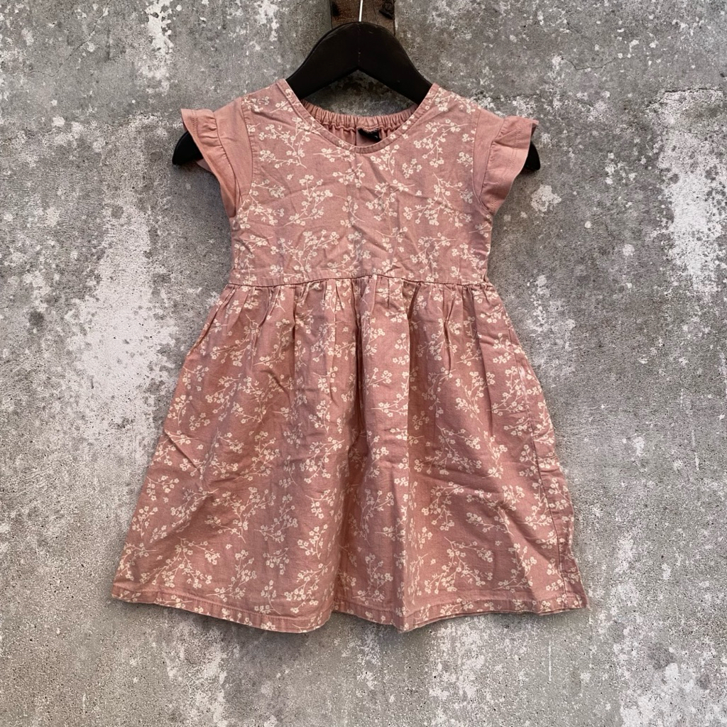 PRELOVED PL gaun dres dress katun kaos baby bayi anak branded Grin Lab size 90 1T 2T