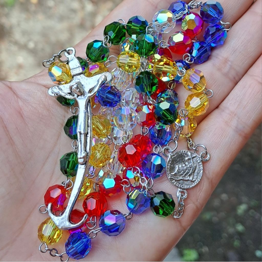 ROSARIO YUBILEUM MISI ORIGINAL SWAROVSKI CRYSTAL 8MM
