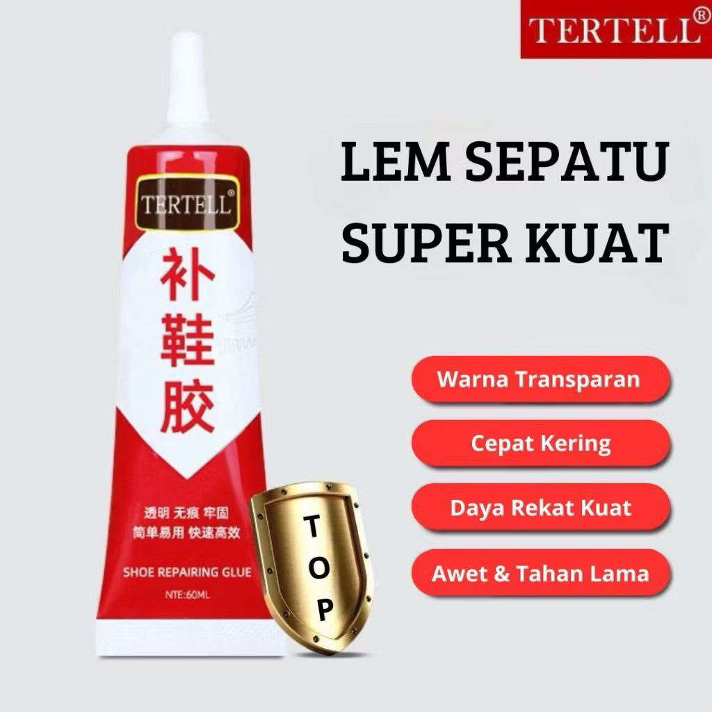 Lem Sepatu Super Kuat Tahan Air 60 Ml /Lem Serbaguna Super Kuat/ Lem Besi Super Kuat/Lem Besi/Lem Pe