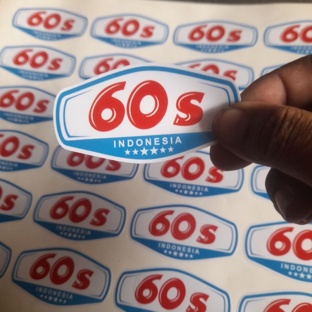sticker vespa sticker 60s Indonesia sticker vespa scooter motor clasik