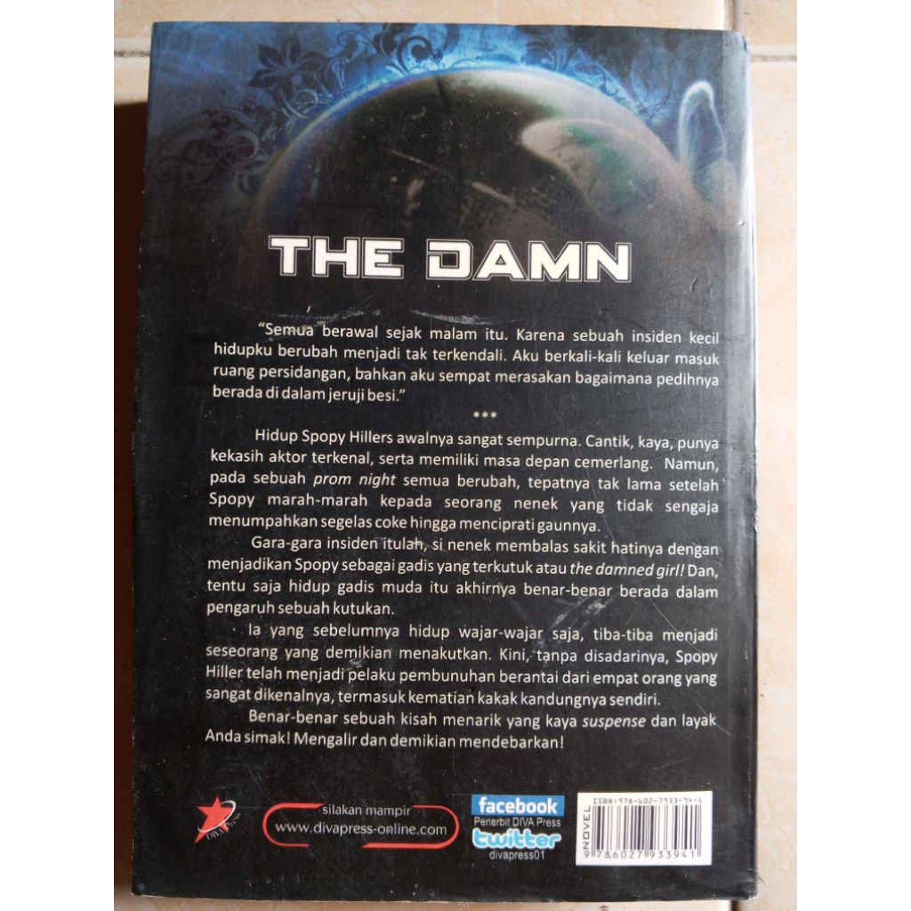 buku novel fantasi misteri the damn bekas original