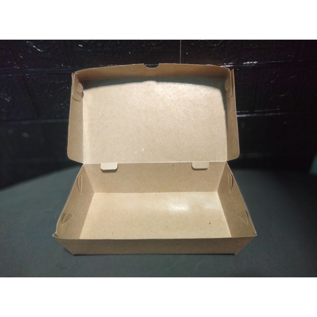 paper lunch box ukuran L / box pecel ayam / box ayam geprek / box pecel lele / box ayam penyet
