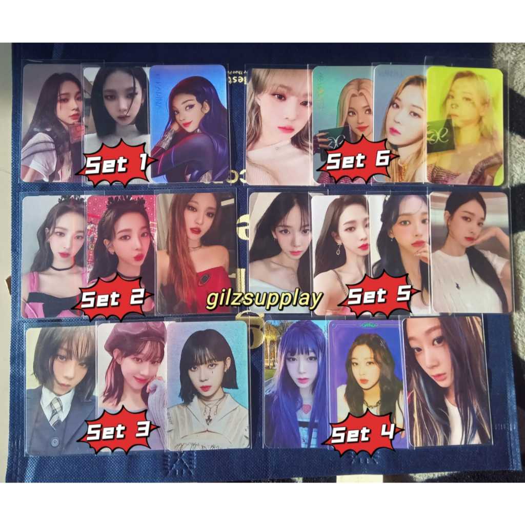 official photocard aespa winter ningning karina giselle/pc clio, album, giselle anime blue hair, pob