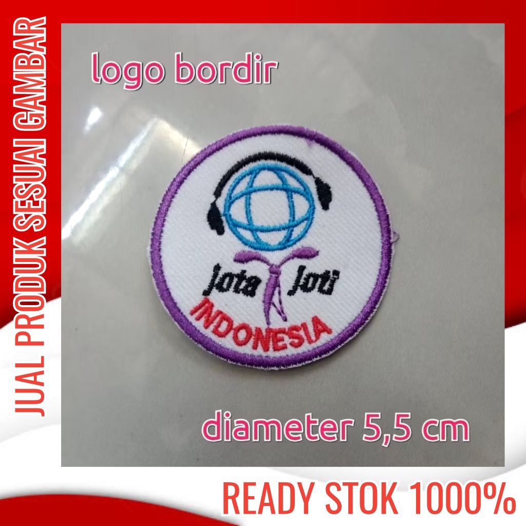 bordir logo jota joti