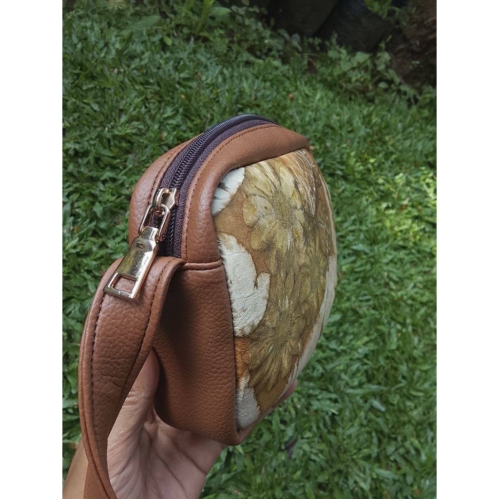 tas kulit domba ecoprint mix sintetis