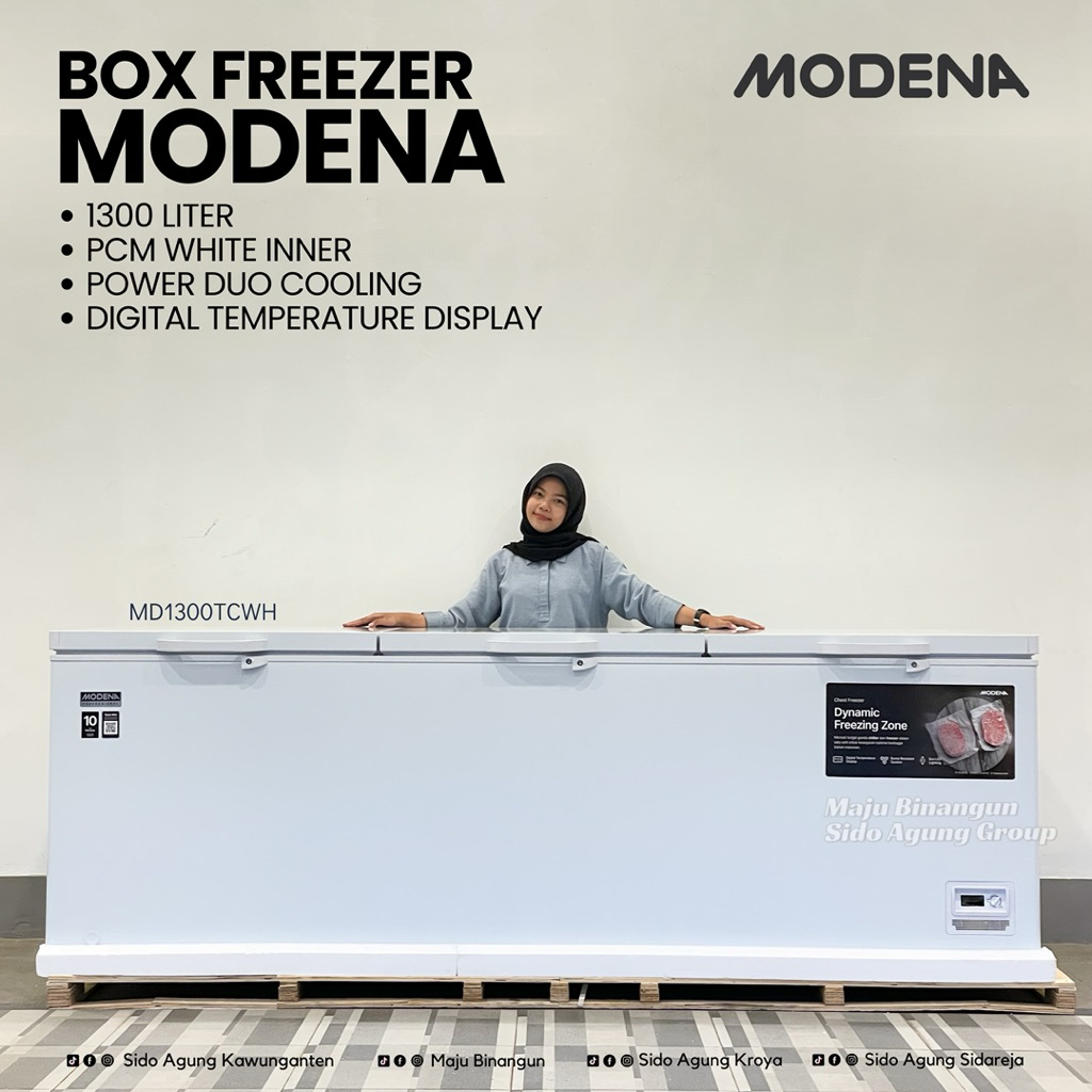 BOX FREEZER MODENA 1300L MD1300TCWH