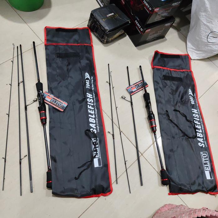 Alat Pancing Joran Spinning Elito Sable Fish 604 664 704 Travel Rod