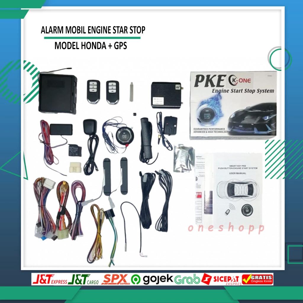 ALARM MOBIL SMART ENGINE START STOP MODEL HONDA + GPS