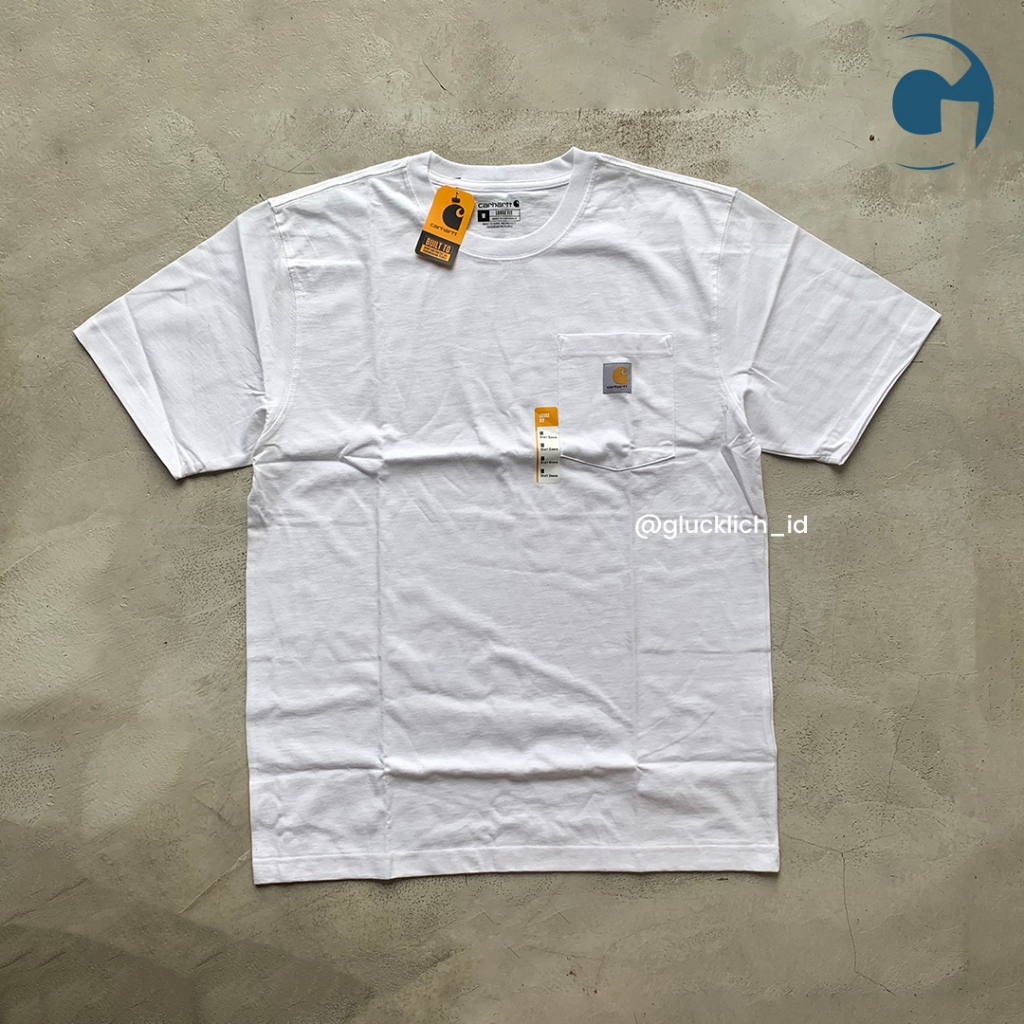 Carhartt, Loose Fit Short Sleeve Pocket in White (K87)