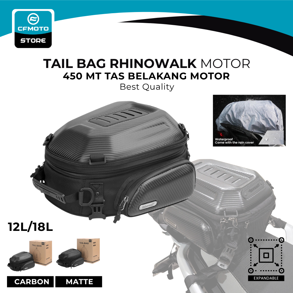 Tail bag Rhinowalk MTR4001K Tas Motor Belakang Motor Best Quality