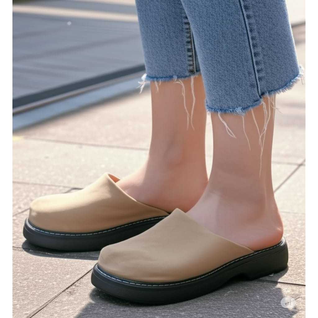 Sepatu Wanita Rubi Chlo Chunky Mule Original