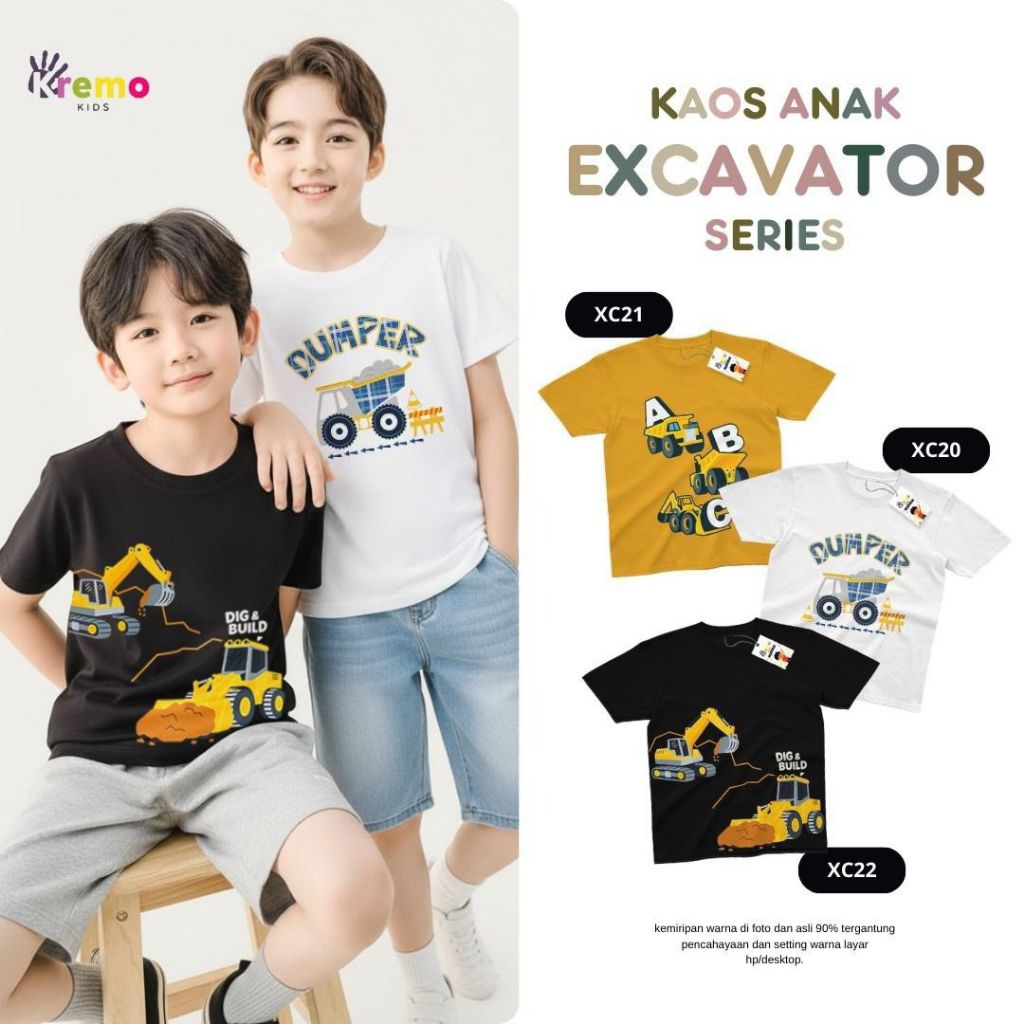 KAOS ANAK – EXCAVATOR SERIES (MOTIF TERBARU)