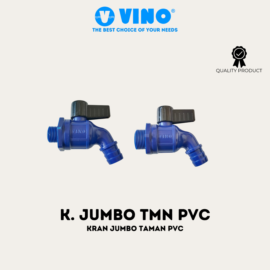 VINO JUMBO TAMAN - Kran Taman Jumbo Bola Plastik - Keran Air Taman -  Biru / Blue