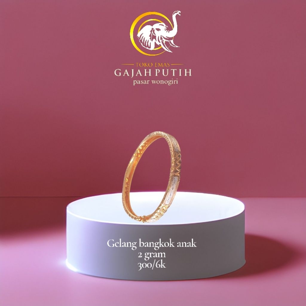 Gelang anak emas bangkok 2 gram