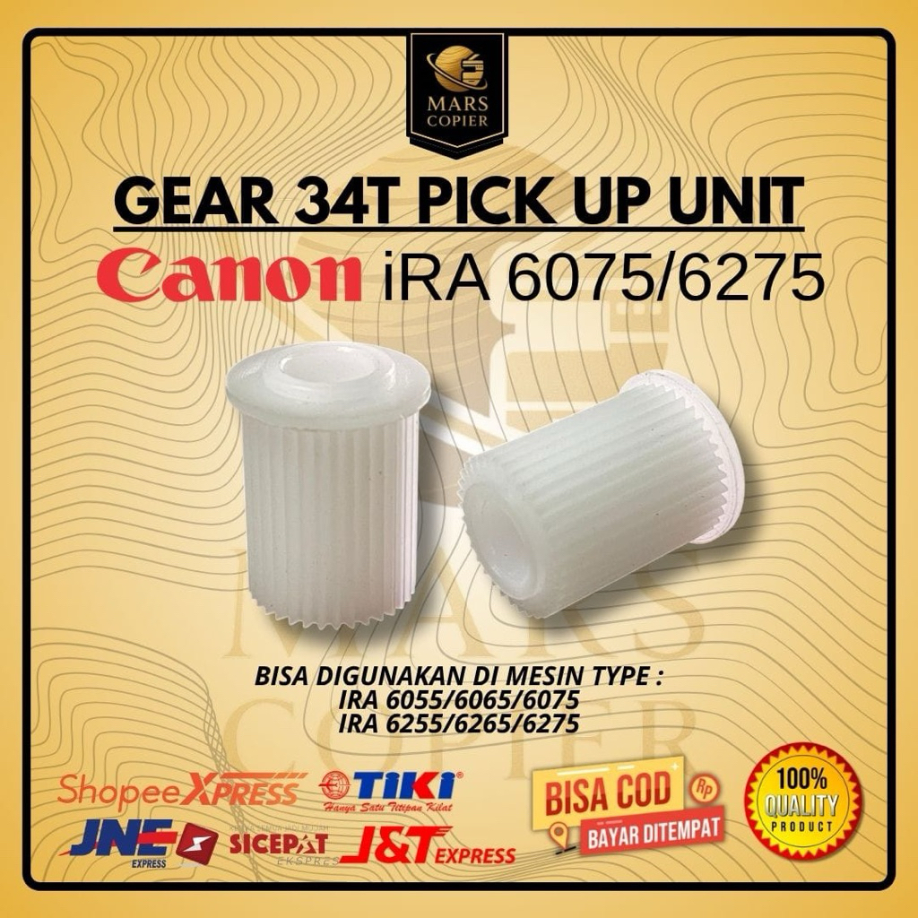 GEAR 34T FEEDER KASET CANON IRA 6055 6065 6075 IRA 6255 6265 6275