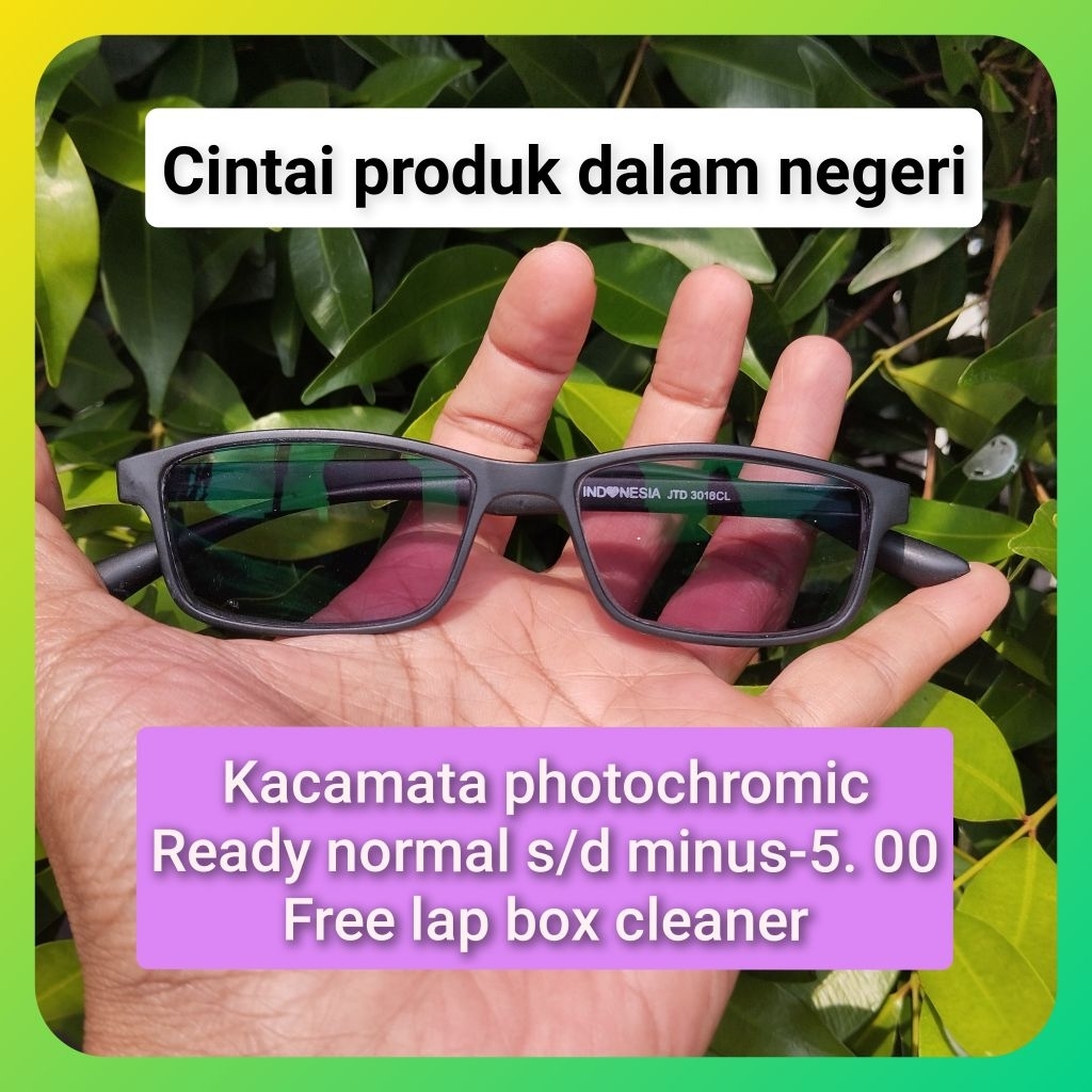 kacamata minus photochromic frame kecil