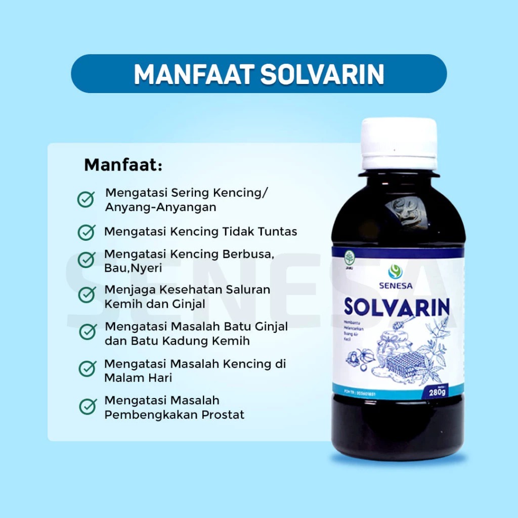 Senesa - Madu Solvarin - Membantu Melancarkan Buang Air Kecil
