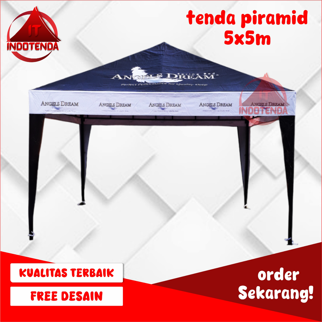 Tenda Piramid 5x5m Printing