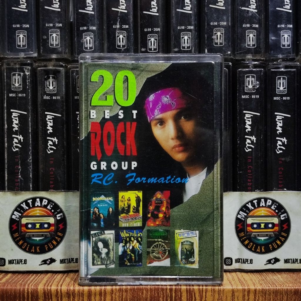 Kaset - 20 Best Rock Group - RC Formation - Boomerang - Grass Rock - Power Metal - Gong 2000 - Gigi 