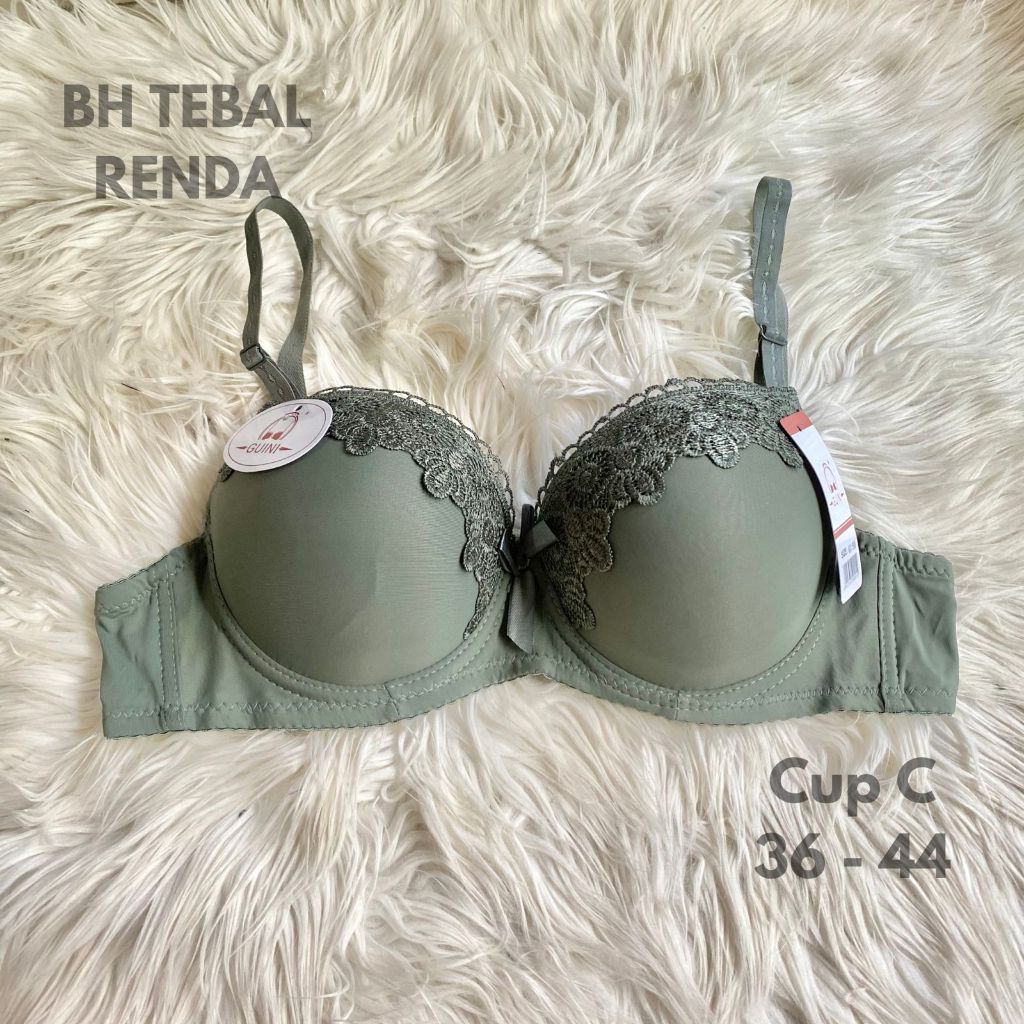 Bh Renda Busa Tebal Kawat Guini Size 38-44 Bra kawat Yang nyaman dipakai