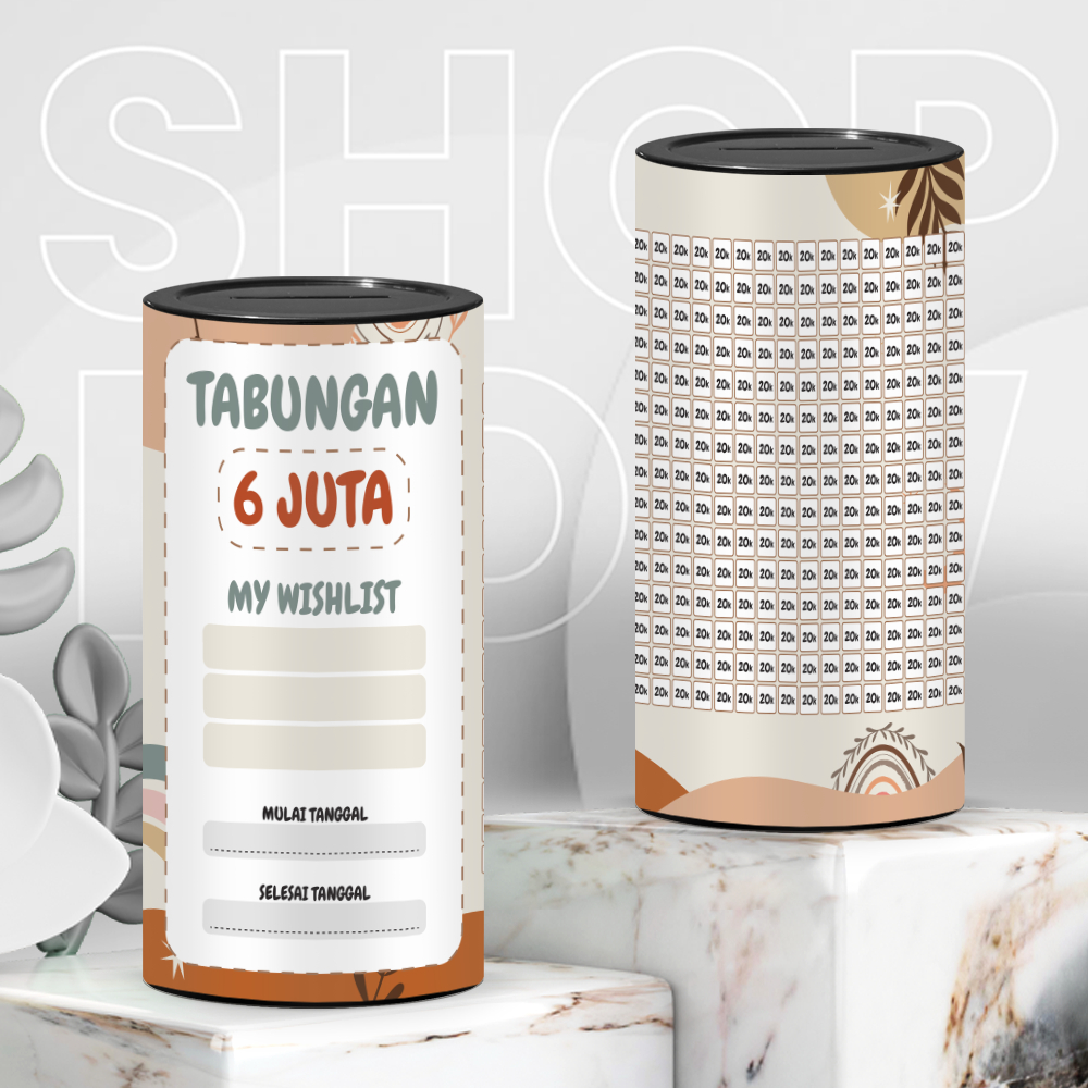 Tabungan target 2 juta 4 juta 6 juta celengan target sovenir ulang tahun