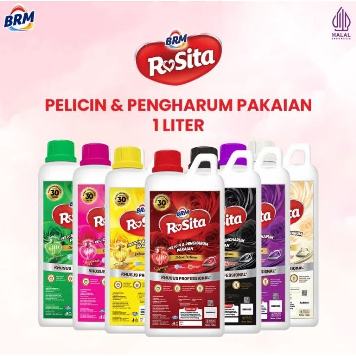 PEWANGI LAUNDRY ROSITA BRM BOTOL / PARFUM LAUNDRY 1 LITER