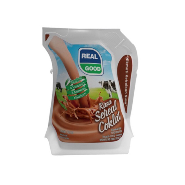 Real Good susu bantal coklat 125ml
