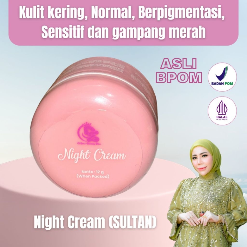 NIGHT CREAM ECER SULTAN D'SARS BEAUTY SKINCARE