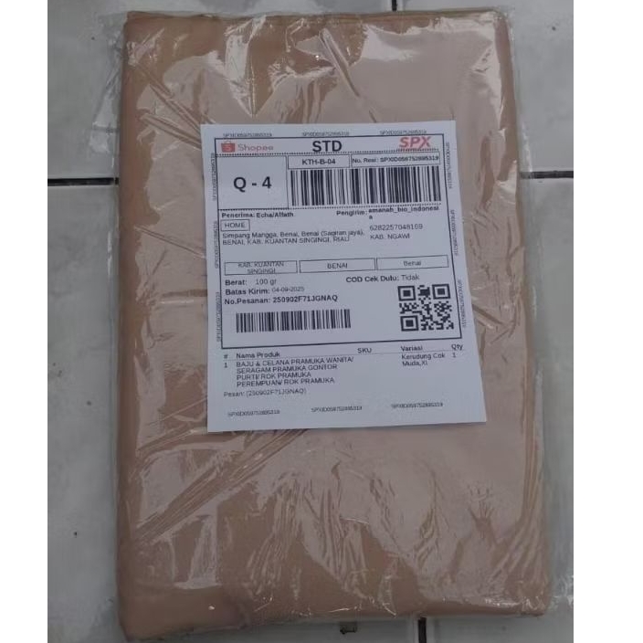 Kerudung Pramuka / Jilbab Pramuka Santriwati / Jilbab Pramuka Gontor Putri / Kerudung Pramuka