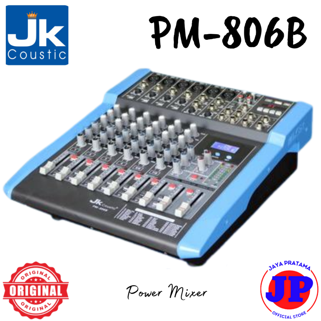 Power Mixer Jk Coustic PM806B Mixer Power Original PM-806B