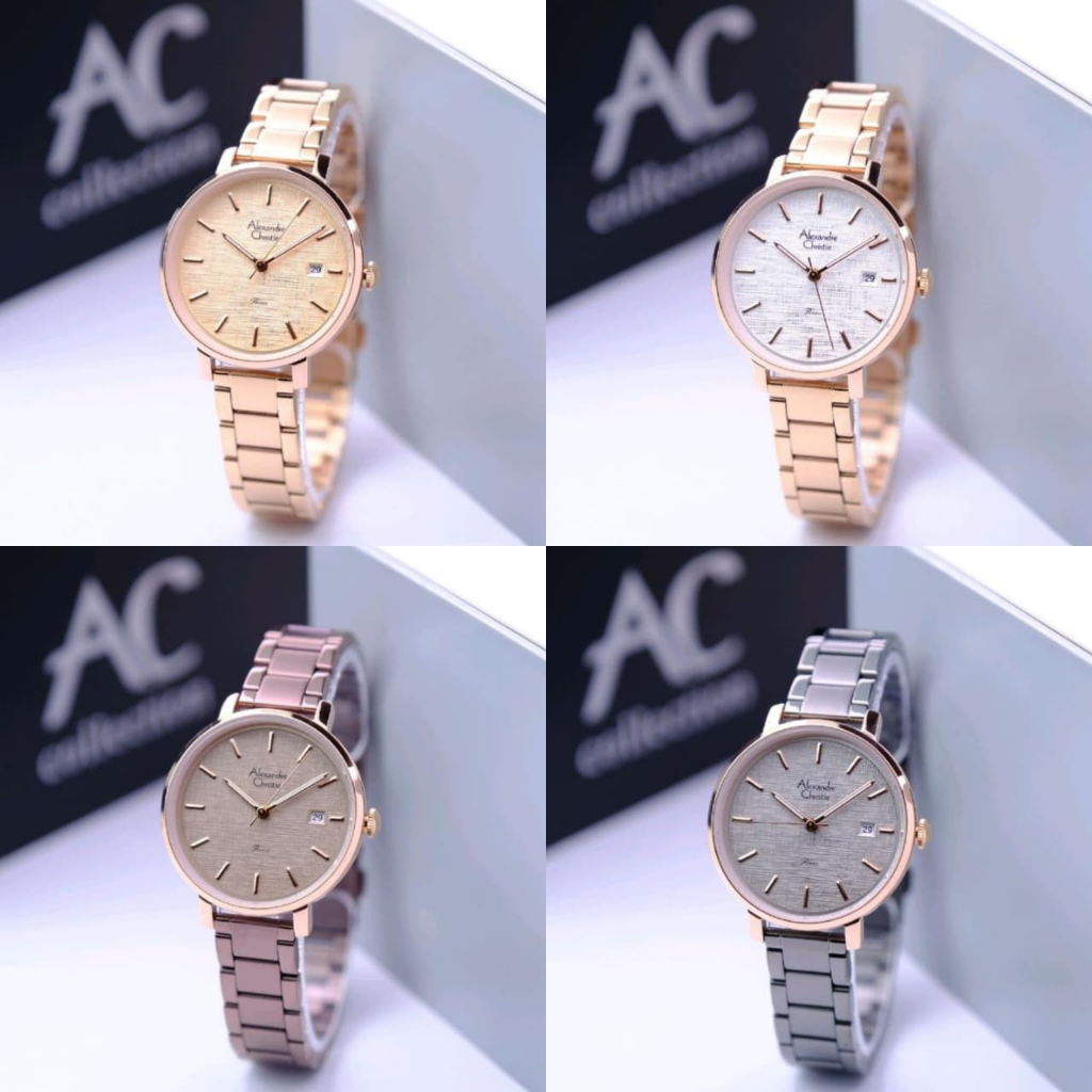 JAM TANGAN WANITA ALEXANDRE CHRISTIE AC 2870 AC2870 / AC 2836 AC2836 ROSEGOLD ORIGINAL