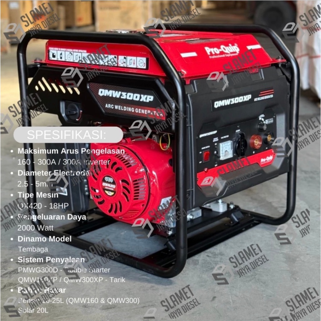 Genset Las Pro-Quip USA QMW160XP / QMW300XP / PMWG300D - 160A / 300A