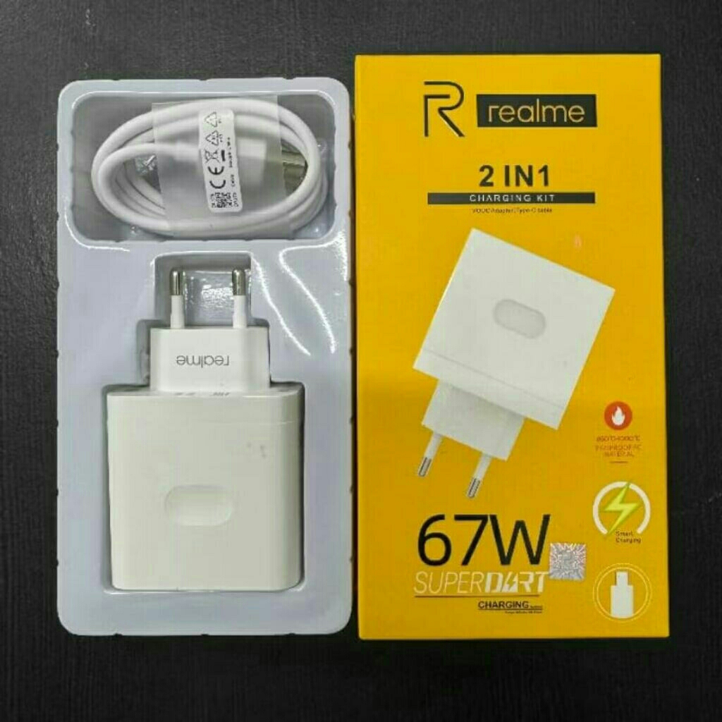 Charger Realme 67 watt original travel adapter type C